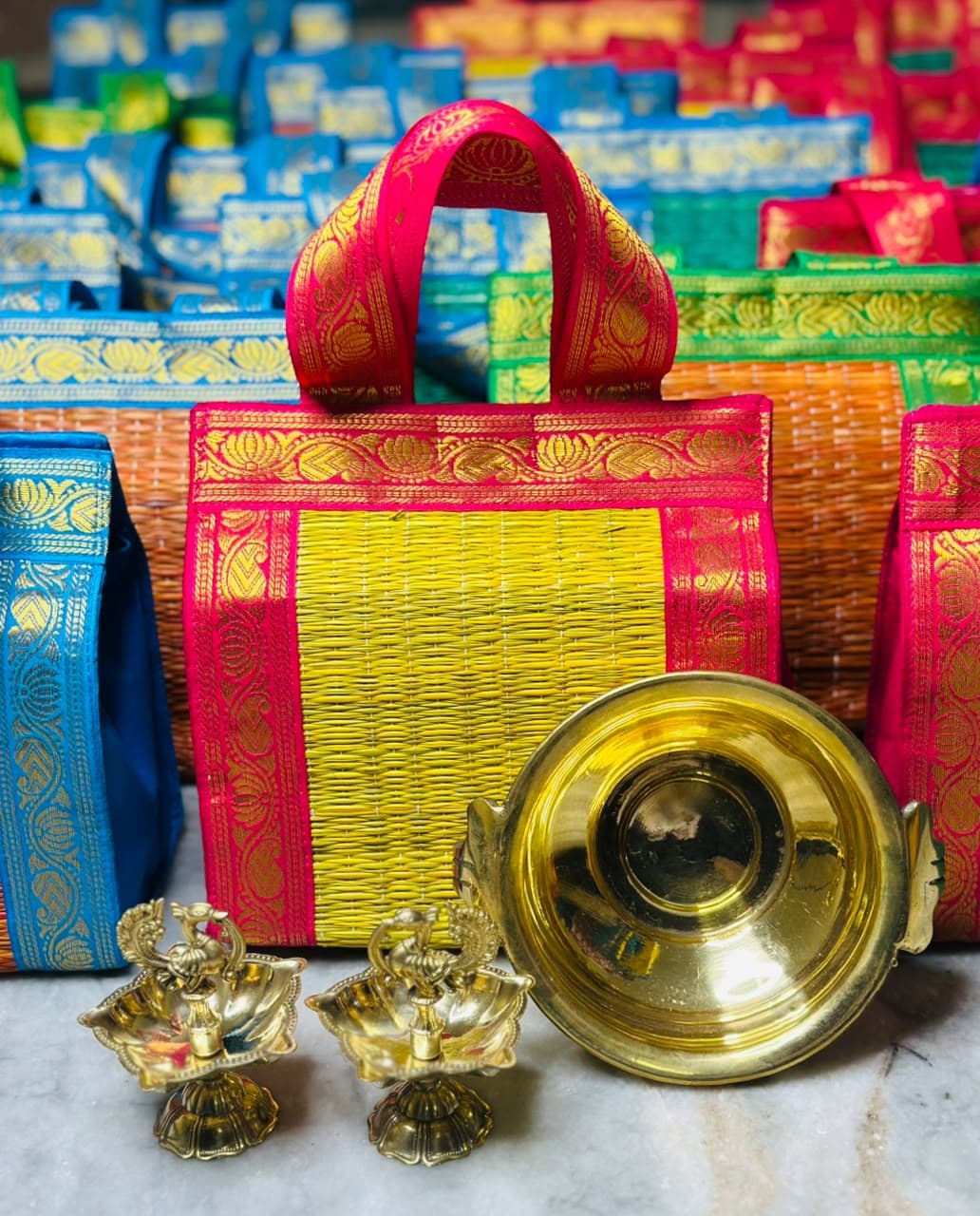 Kora Bag & Brass Urli