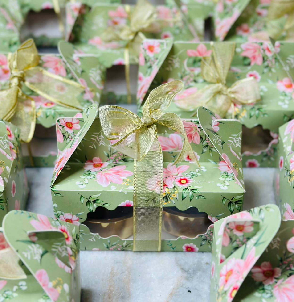 See-Through Hamper Box with Ribbon