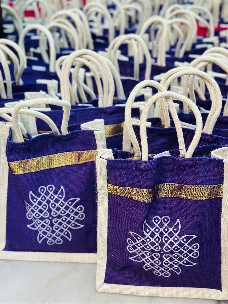 Full Jute Kolam Bag