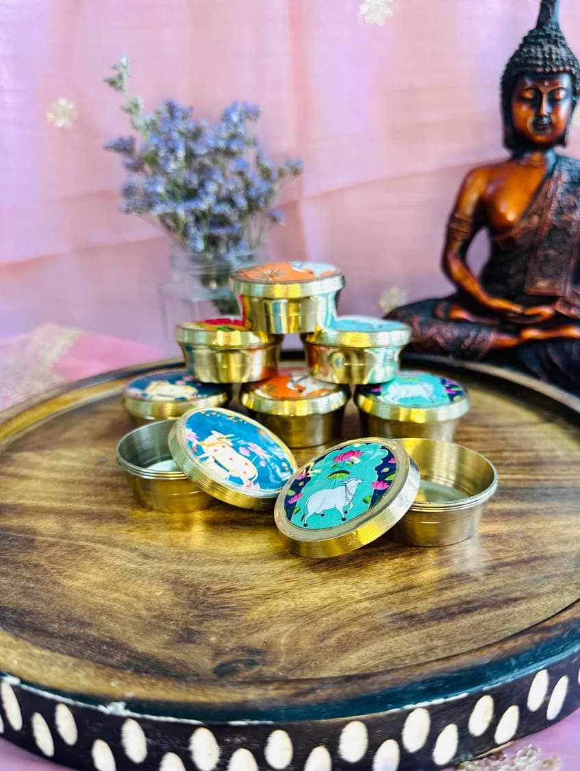 Brass Kumkum Chimil