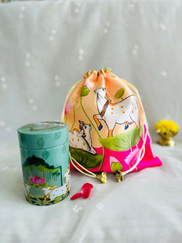 Metal Tin with Potli — image 1