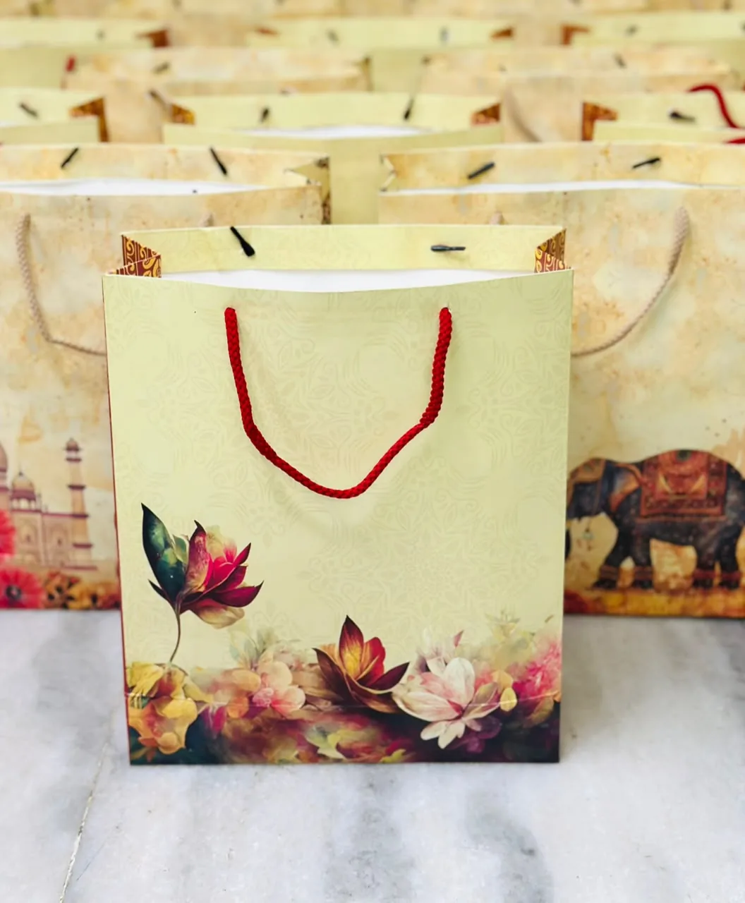 Printed Paper Bag — Floral — image 1