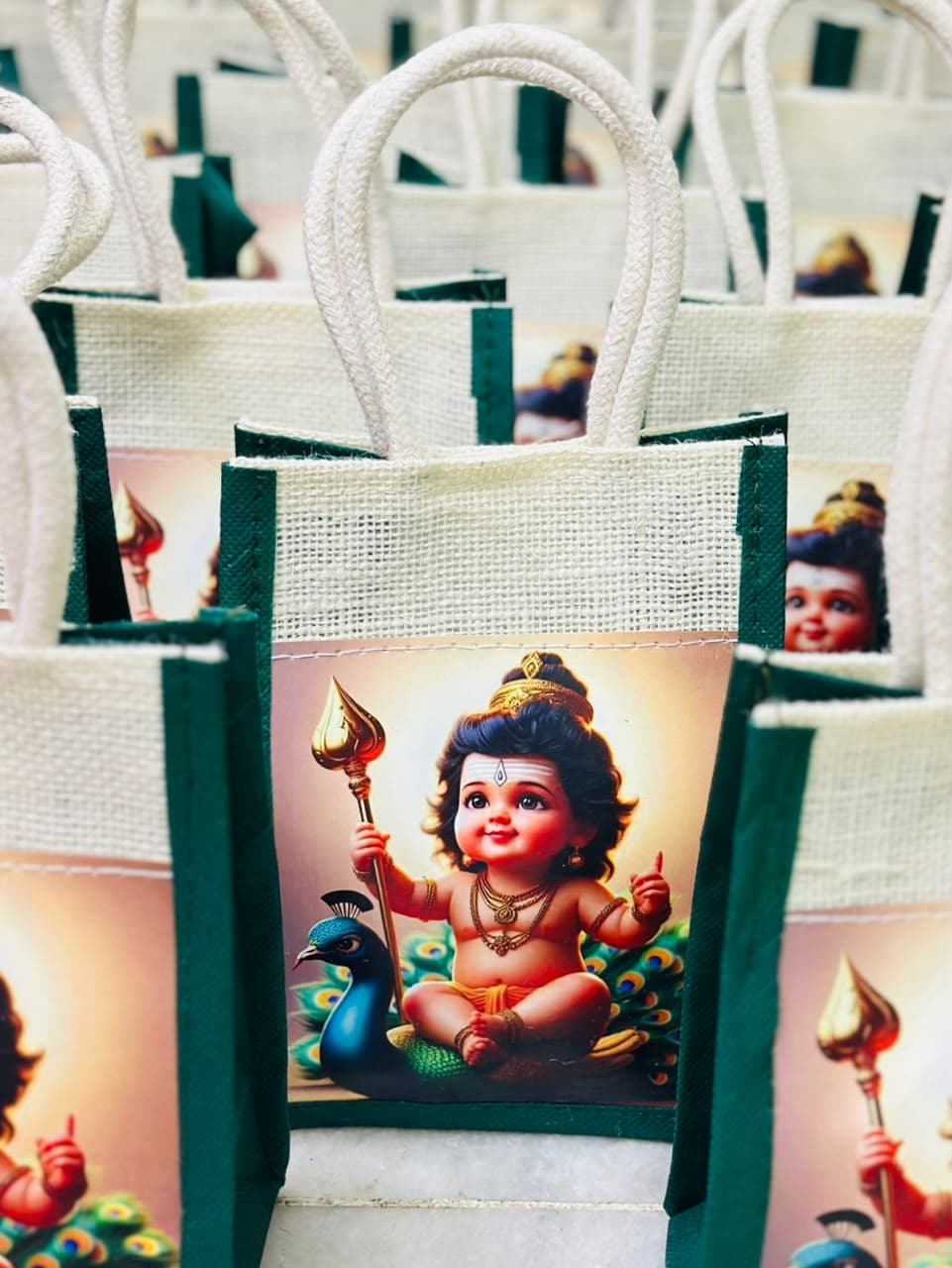 Baby Murugar Jute Bag