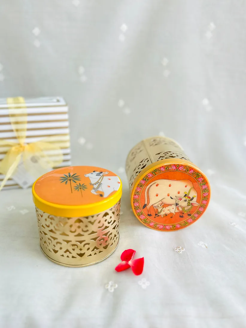 Meenakari Canister