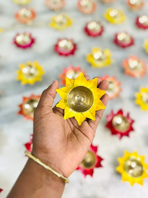 Brass Lotus Diya